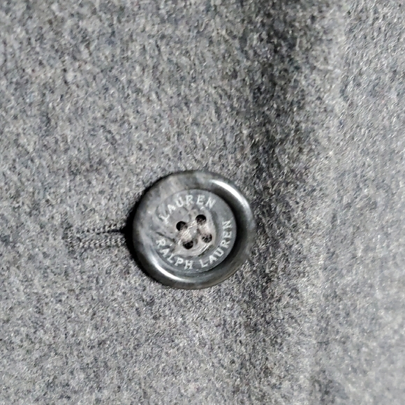 Raplh Lauren Wool Blend Elegant Gray Long Coat Womens Size 0 - Picture 5 of 15